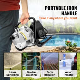 SucceBuy Shallow Well Pump 1.1 HP 115V 978GPH 131ft Height 69.6psi Max Pressure Portable Sprinkler Booster Jet Pumps Irrigation