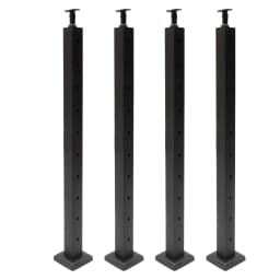 Cable Railing Post 30°Drilled Stair Post Adjustable Top Angle Line Post Top Mount StainlessSteel Finish Wood Concrete Level Deck