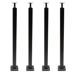 Cable Railing Post 30°Drilled Stair Post Adjustable Top Angle Line Post Top Mount StainlessSteel Finish Wood Concrete Level Deck