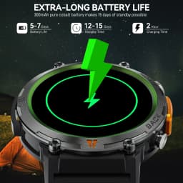 LaNikar 2025 KE3 Bluetooth Call Smart Watch Men Full Touch Screen Health Monitor With steel ring Men SmartWatch For IOS Android