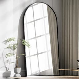 Arch Mirror Full Length, Floor Length Mirror, 76"x34" Wall Mirror Full Length, Oversized Floor Mirror, Aluminum Alloy Frame