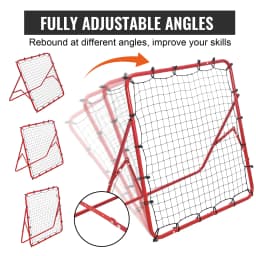 VEVOR 39X39FT Soccer Rebounder Rebound Net Portable Football Training Gifts Adjustable Angles Goal Net Aids & Equipment
