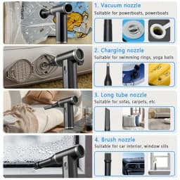 MINI Compressed Air Duster Cordless Dust Blower Rechargeable Vacuum Cleaner Electric Air Pump Portable For Computer Keyboard Sof
