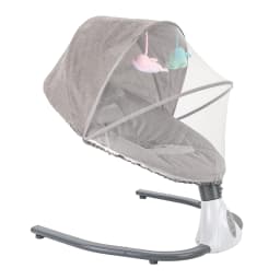 Electric Baby Swings for Infants to Toddler,Rocking Bedside Sleeper w/Wheels Travel Bag Music Speake for Newborn Boys and Girls