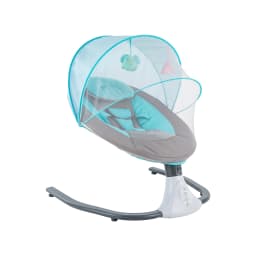 Electric Baby Swings for Infants to Toddler,Rocking Bedside Sleeper w/Wheels Travel Bag Music Speake for Newborn Boys and Girls