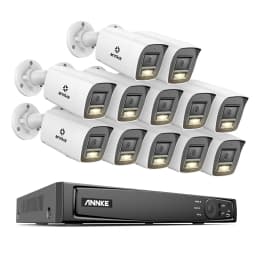 ANNKE 8CH 4K Ultra HD POE Network Video Security System 8MP H.265+ IP Camera Support Two Way Audio human & Vehicle Detection 4MM