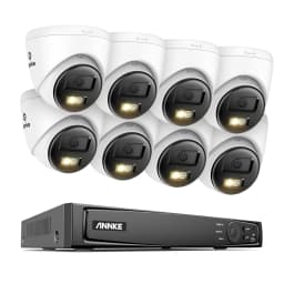 ANNKE 8CH 4K Ultra HD POE Network Video Security System 8MP H.265+ IP Camera Support Two Way Audio human & Vehicle Detection 4MM