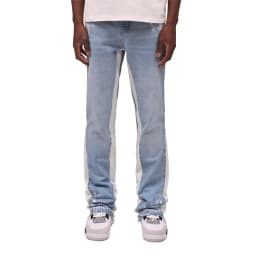Men s Retro Distressed Jeans with Zipper Pockets and Faded Wash Mid-Rise Loose Fit Denim Trousers Vintage Streetwear Style