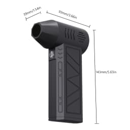 Mini Turbo Jet Fan 110000RPM Electric Air Duster with Light Air Blower Jet Dry Blower for Computer Keyboard Outdoors Car Home