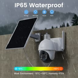 8MP 2K HD solar camera PTZ outdoor night vision security 4G SIM network camera with solar panel charging iCSee human detection