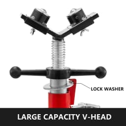 SucceBuy Pipe Holding Stand V-Head 1107A 1107C 1107 w/ 2/4 Ball Transfer Folding Tripod Pipeworking Supporting Clamped Tool