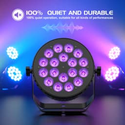 U'King 4PCS 18X8W RGBW LED Par Light DMX512 Disco Light 4IN1 LED Stage Light Effect DJ Equipment for Wedding Bar KTV Party