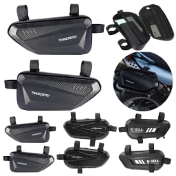 Motorcycle Side Bags Waterproof EVA Hard Shell Electric Bike Hanging Bag Mountain Bike Triangle Pouch Bag Motorcycle Saddle Bag
