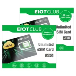 EIOTCLUB ESIM Card for Android & iOS, Unlimited ESIM Downloads, The Second Mobile Phone Card, Perfect for Travel and Business