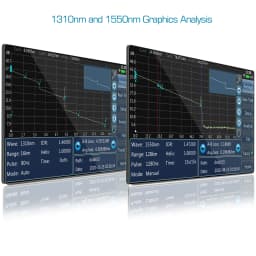SKYSHL 1310nm/35dB+1550nm/33dB SM Fiber OTDR Tester Build in OPM+OLS+VFL+Event Map Compatible with SC+FC+ST+LC/UPC&APC Connector