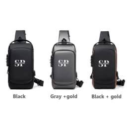 Sling Backpack Anti-theft Crossbody Chest Sling Bag Shoulder Black Daypack Fanny Pack for Women Men
