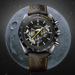 PAGANI DESIGN 2025 New Moon Dark Men's Watches Luxury Quartz Watch Men Skeleton Sport Chronograph AR Sapphire glass Wrist Watch
