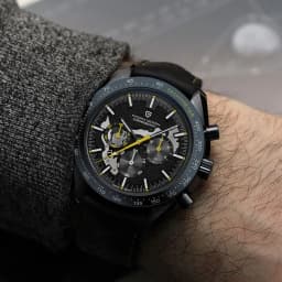 PAGANI DESIGN 2025 New Moon Dark Men's Watches Luxury Quartz Watch Men Skeleton Sport Chronograph AR Sapphire glass Wrist Watch