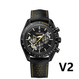 PAGANI DESIGN 2025 New Moon Dark Men's Watches Luxury Quartz Watch Men Skeleton Sport Chronograph AR Sapphire glass Wrist Watch