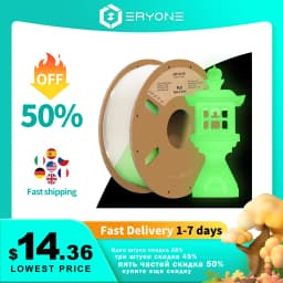 Eryone Luminous PLA Filament 1.75mm 1kg Glow in the Dark Plastic PLA 1kg 3D Printing Materials High Quality Wholesale Fast ship