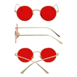 SPLOV Vintage Men Sunglasses Women Retro Punk Style Round Metal Frame Colorful Lens Sun Glasses Fashion Eyewear Gafas Sol Mujer