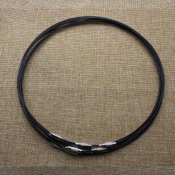 10pc/lot 1mm Stainless Steel Choker Necklace Wire Cord Rope with Brass Screw Clasp for DIY Jewelry Making Craft 45cm/18inch Z952