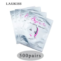 50/500/1000pcs Gel Patches for Eyelashes Building Eyelash Extension Under Eye Pads Lash Stickers Tools Wholesale LAUKISS