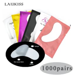 50/500/1000pcs Gel Patches for Eyelashes Building Eyelash Extension Under Eye Pads Lash Stickers Tools Wholesale LAUKISS