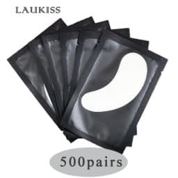 50/500/1000pcs Gel Patches for Eyelashes Building Eyelash Extension Under Eye Pads Lash Stickers Tools Wholesale LAUKISS