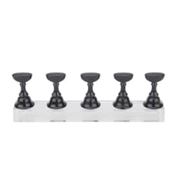 5Pcs Nail Art Practice Display Stand Set Chess Board Magnetic Tips White & Black Holder Polish Gel Color Chart Tool