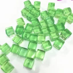 50Pcs/Set 25Colors 8mm Cube Clear Solid Transparent Square Colorful Crystal Dice Chess Piece Right Angle Sieve For Puzzle Game