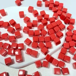 50Pcs/Set 25Colors 8mm Cube Clear Solid Transparent Square Colorful Crystal Dice Chess Piece Right Angle Sieve For Puzzle Game