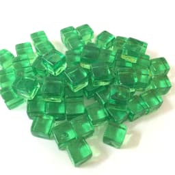 50Pcs/Set 25Colors 8mm Cube Clear Solid Transparent Square Colorful Crystal Dice Chess Piece Right Angle Sieve For Puzzle Game