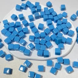 50Pcs/Set 25Colors 8mm Cube Clear Solid Transparent Square Colorful Crystal Dice Chess Piece Right Angle Sieve For Puzzle Game
