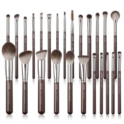 Jessup Makeup Brushes 15-25pcs Make Up Brush Set Professional Natural Synthetic Foundation Powder Contour Blending Eyeshadow