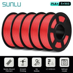 SUNLU PLA PLUS 3D Printer Filament Colorful 5KG 1KG A Roll 1.75MM Tolerances +/-0.02MM Filament Fast Shipping From EU / US /RU