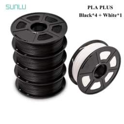 SUNLU PLA PLUS 3D Printer Filament Colorful 5KG 1KG A Roll 1.75MM Tolerances +/-0.02MM Filament Fast Shipping From EU / US /RU