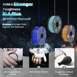 SUNLU PLA PLUS 3D Printer Filament Colorful 5KG 1KG A Roll 1.75MM Tolerances +/-0.02MM Filament Fast Shipping From EU / US /RU