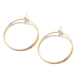 20pcs/lot Gold Stainless Steel Big Circle Wire Hoops Loop Earrings High Quality for DIY Dangle Earring Jewelry Making Supplies