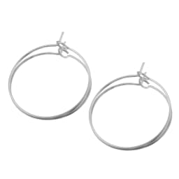 20pcs/lot Gold Stainless Steel Big Circle Wire Hoops Loop Earrings High Quality for DIY Dangle Earring Jewelry Making Supplies