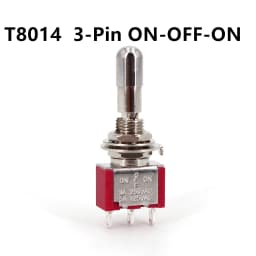 Salecom T80-T LK Series Locking Handle Miniature Toggle Switch 1/4 Inch Panel Mount 5A/125VAC