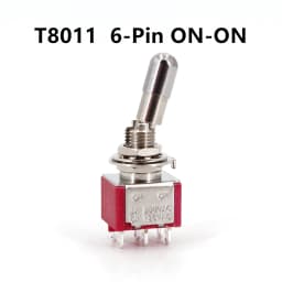 Salecom T80-T LK Series Locking Handle Miniature Toggle Switch 1/4 Inch Panel Mount 5A/125VAC