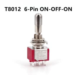 Salecom T80-T LK Series Locking Handle Miniature Toggle Switch 1/4 Inch Panel Mount 5A/125VAC