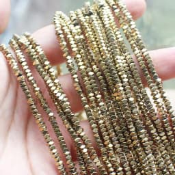 Natural Hematite Shining Facted Rectangler 2X1/2X3/2X4mm Loose beads, For DIY Necklace Bracelat Jewelry Making