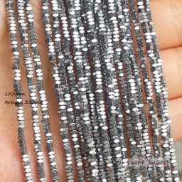 Natural Hematite Shining Facted Rectangler 2X1/2X3/2X4mm Loose beads, For DIY Necklace Bracelat Jewelry Making