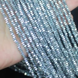 Natural Hematite Shining Facted Rectangler 2X1/2X3/2X4mm Loose beads, For DIY Necklace Bracelat Jewelry Making