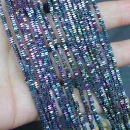 Natural Hematite Shining Facted Rectangler 2X1/2X3/2X4mm Loose beads, For DIY Necklace Bracelat Jewelry Making