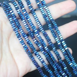Natural Hematite Shining Facted Rectangler 2X1/2X3/2X4mm Loose beads, For DIY Necklace Bracelat Jewelry Making