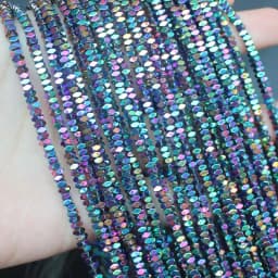 Natural Hematite Shining Facted Rectangler 2X1/2X3/2X4mm Loose beads, For DIY Necklace Bracelat Jewelry Making