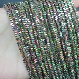 Natural Hematite Shining Facted Rectangler 2X1/2X3/2X4mm Loose beads, For DIY Necklace Bracelat Jewelry Making